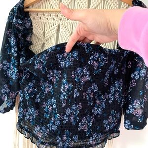 Floral off the shoulder top